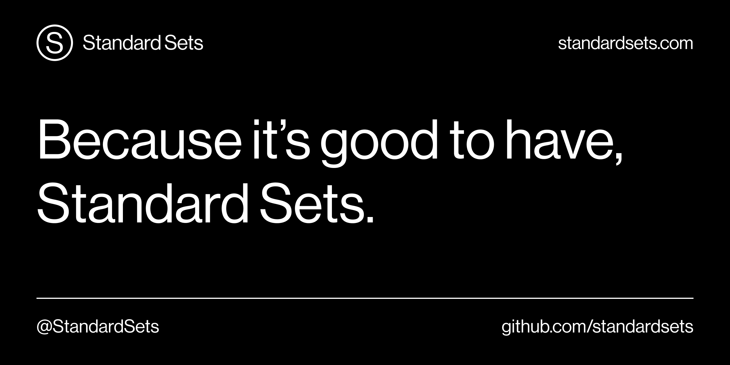 Countries standard sets